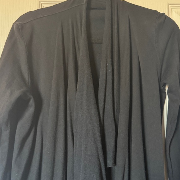 Hard Tail Women’s Long Black Layered Cotton Sweater Size Small - Picture 2 of 5